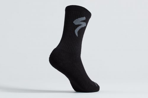 Merino Midweight Tall Logo Socks